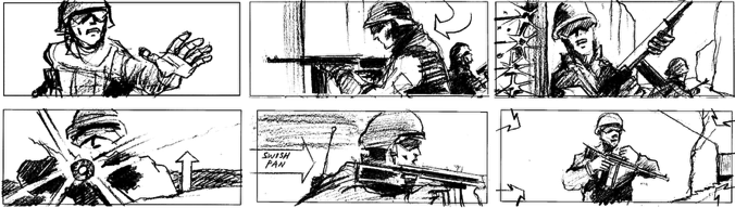 Storyboards for Film, Television and Commercial Film Productions.